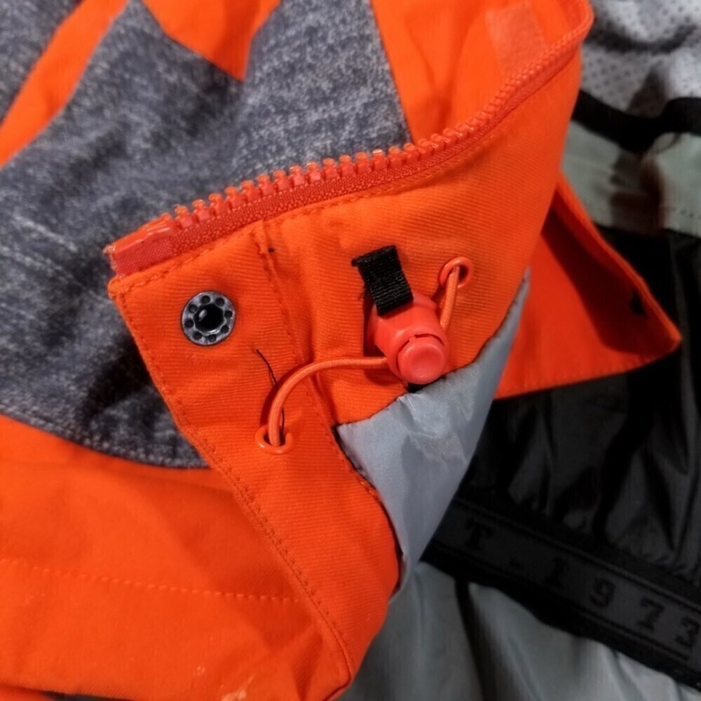 Billabong Waterproof 15k Insulated Hoodie Snow Jacket Mens Large Gorpcore Orange - Picture 9 of 13